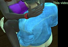 Glasses neighbor bends over begging for rough interracial doggystyle pounding