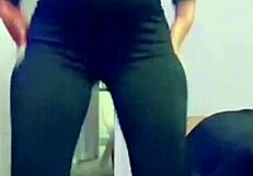 my ebony ass in leggings feels softer than a water bed