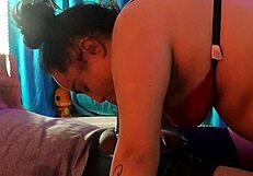 candy no hands deepthroats bbc in hood gagging sloppy spit cum covered mouthful