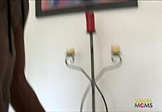 Big booty ebony twerks ass before bbc stuffs pussy