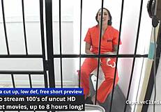 welcome to rikers: stefania mafra's latex humiliation with handcuffs and heels