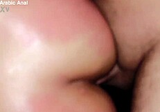 real arab housewife begs for rough anal creampie in homemade doggystyle