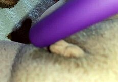 My dripping pussy throbs, clit shakes wild from vibrator orgasm??