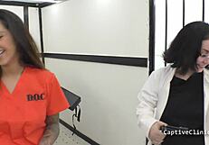 welcome to rikers: stefania mafra's latex humiliation with handcuffs and heels