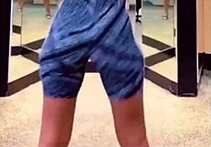 my ebony ass in leggings feels softer than a water bed