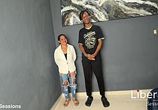 Petite chica's first taste of massive black verga