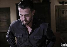 Naughty Brunette Teen 18+ Takes Rough Pussy Pounding From Dirty Stud!