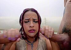 Hubby Watches as Extra Monster Cock Fills Brazilian Wife's Pussy with Cum He Can't Match