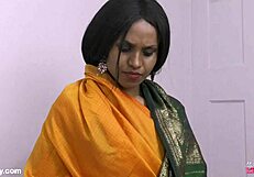 Big Boobs Indian Stepmom Dirty Talks Fucks StepSon Creampie