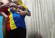 Hijab indomaret girl bent over for deep pussy pounding