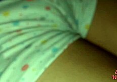 playing around in bed sheets with stepsis using toys