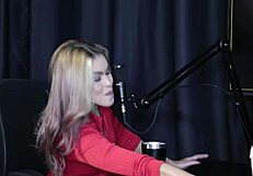 Intrigued by her allure she teases with kisses and blowjob tasting sweet milk from sofie lollipop transsexual in sheer red