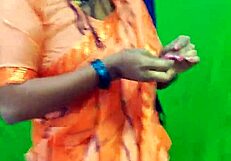 i... um, snuck video of indian bhabhi changing saree in bedroom y'know