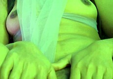 Watch cute Korean girl masturbate her tight pussy on massive BBC