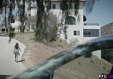 Tiny Whitney Wright Gags on Massive Black Cock Before Hardcore Pounding