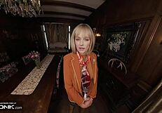 Blonde milf ashley graham in resident evil 4 cosplay gets fucked hard ripping tights vr conk parody action!