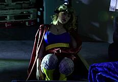 big tit superheroines ride cocks and take facials in horny group orgy