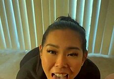 i felt so excited giving my friend his first sloppy blowjob loving how fast he cums all over