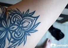 Filthy step sis desperately craves rough kitchen cock pounding begging for more