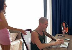 Hubby's Cleanup After Lovers' Rough Creampie Fuck?!