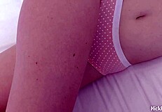 Skinny brunette darcy dark rides muscular guy cowgirl licks balls homemade with cum on tight pussy lips