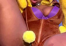 i came all over in this horny lopunny cosplay squirting everywhere