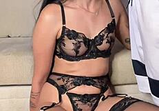 yo check this vertical lingerie babe deepthroating cock with garter belt spanking action sucking hard