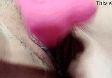 Fieryaries rams huge dildo deep in homemade toy play frenzy