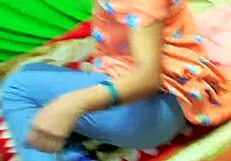 i... um, snuck video of indian bhabhi changing saree in bedroom y'know