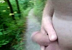 i'm all alone and naked in the woods having some fkk fun out there