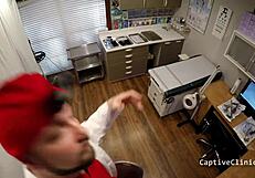 Redhead Donna Leigh Screams in Latex Prison Handcuffs Humiliation