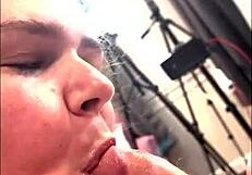 BBW Deepthroat Compilation Swallows Monster Cocks