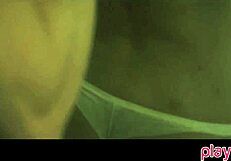 Very cute blonde teen's small tits bounce in hard fuck