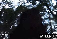 Michelle Martinez Teases with Blowjob Before Garage Ride