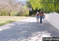 Step Grandad Begs Teen Granddaughter for Cock Sucking Then Fucks Her Pussy Hard