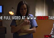 Big ass latina doctor vicki chase pounds panicked nurse sinn sage