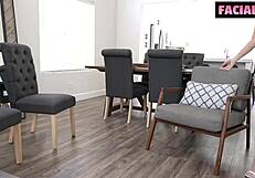 who wants my cumshot face from this tight slut whore?