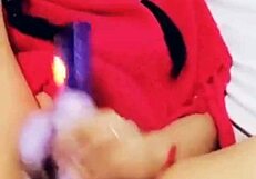 exotic latina bluee official squirts wildly on huge dildo solo