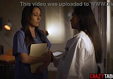 Big ass latina doctor vicki chase pounds panicked nurse sinn sage