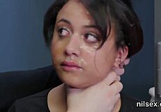 Brutal Asylum Therapy Rips Petite Teen's Asshole Wide in Harsh Anal Assault!