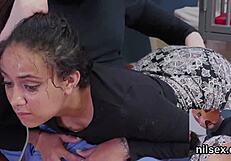 Brutal Asylum Therapy Rips Petite Teen's Asshole Wide in Harsh Anal Assault!