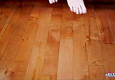 Skinny tattooed blonde olyssia deepthroats then gets pussy and mouth cum-drenched in group bang