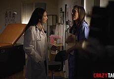 Big ass latina doctor vicki chase pounds panicked nurse sinn sage