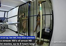 Hey, did Florida beaches catch Asia Mina's backstage handcuffed ass spread in latex?