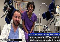 i'm the freshman shaking as nurse jackie banes forces hitachi vibrator deep on my pussy till i squirt orgasm