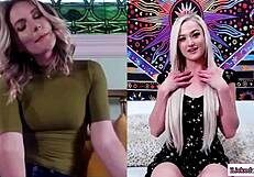 Blonde Step Mom Catches Teen Fingering Her Wet Pussy!