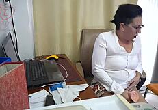 secretary slut rides dildo on hidden office cam full vid