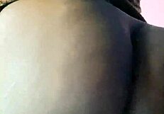 Horny Ebony Girl Fingers Wet Pussy in Intense Solo Session