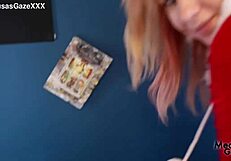 scarlett moans loving her early christmas bareback pussy pounding and cumshot