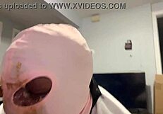 Puking Slut Rims Ass Licks Balls on Thanksgiving Deepthroat Choke